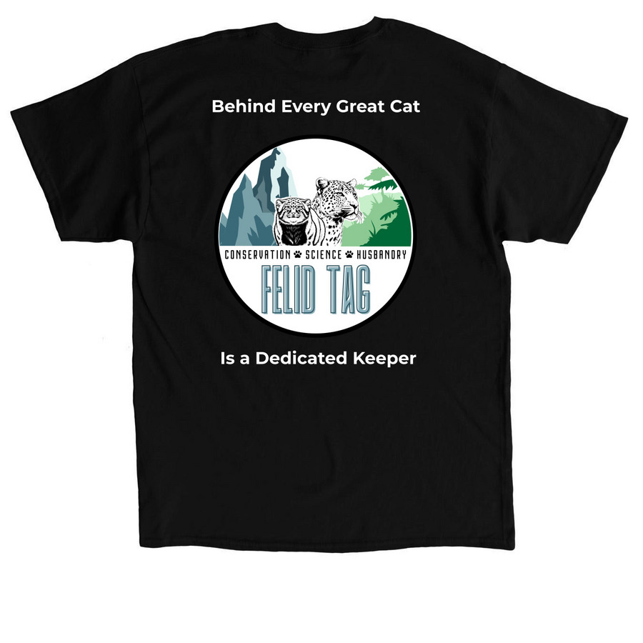 Zookeeper week&nbsp;, a Black Classic Unisex Tee (back-view)