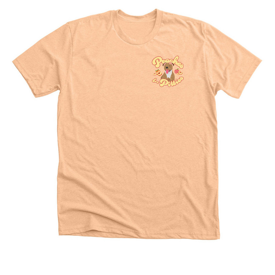 Peaches for Pitties, a Heather Peach Premium Unisex Tee