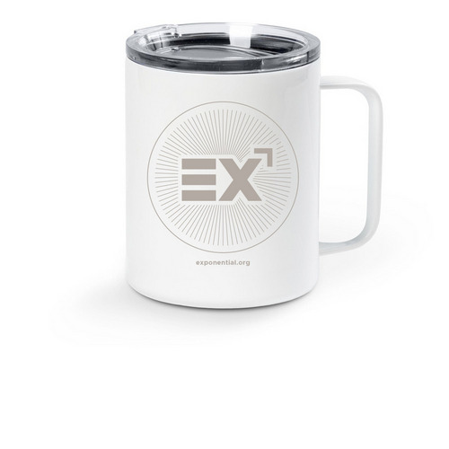 Natural Mug + Lid, a White Stainless Steel Travel Mug