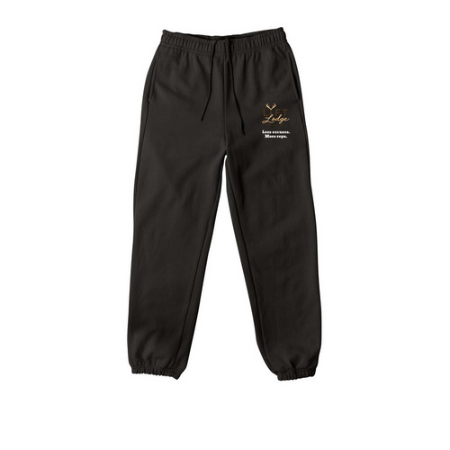 Lift Lodge Comfy Pants, a Black Premium Heavyweight Jogger
