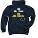 You Are?, a Navy Pullover Hoodie