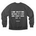 NO A.C. :(, a Asphalt Premium Heavyweight Crewneck Sweatshirt (back-view)