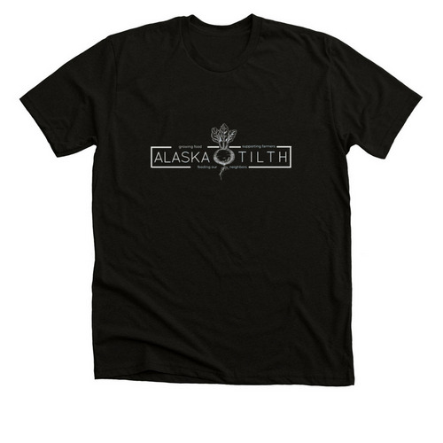 Alaska Tilth Classic Logo, a Black Heather Premium Unisex Tee