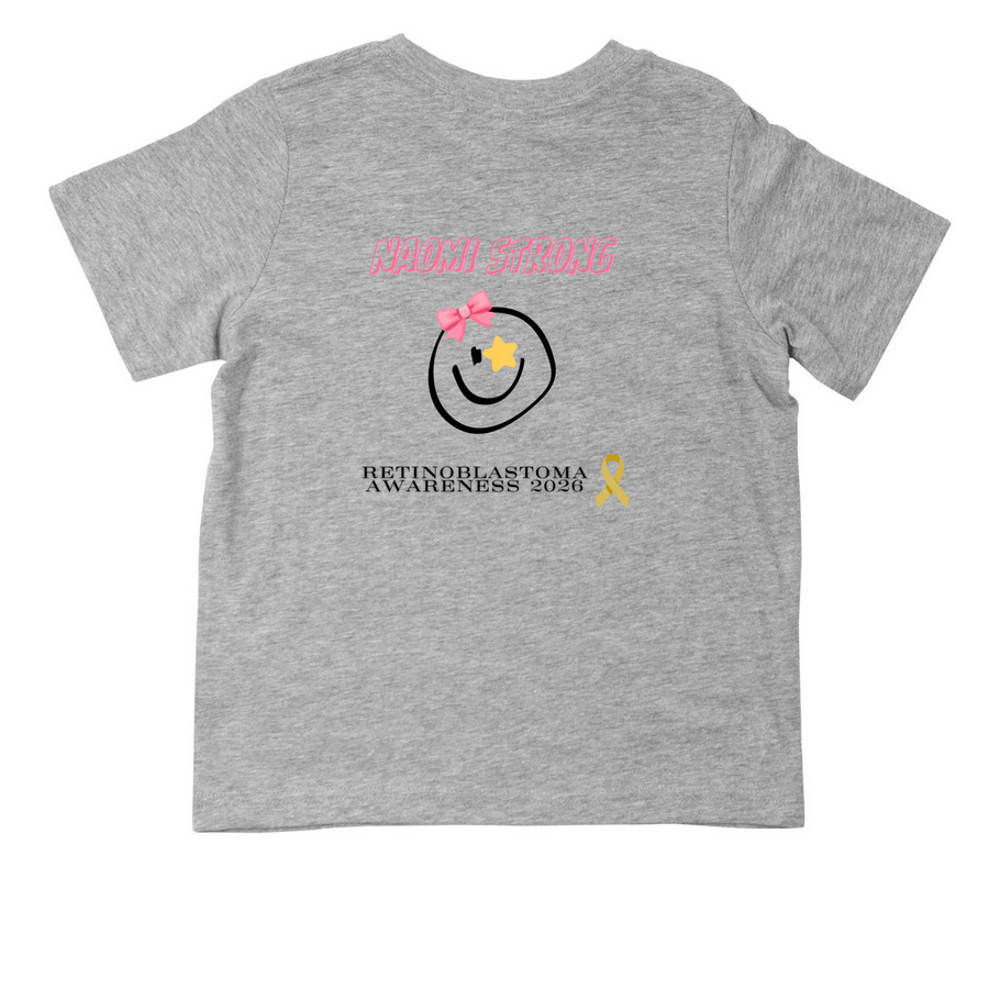 Naomi Strong Toddler T-Shirt Fundraiser&nbsp;, a Heather Toddler Tee (back-view)