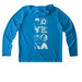Paddle Adventurer UV Top, a Sapphire UV Performance Long Sleeve Hoodie (back-view)