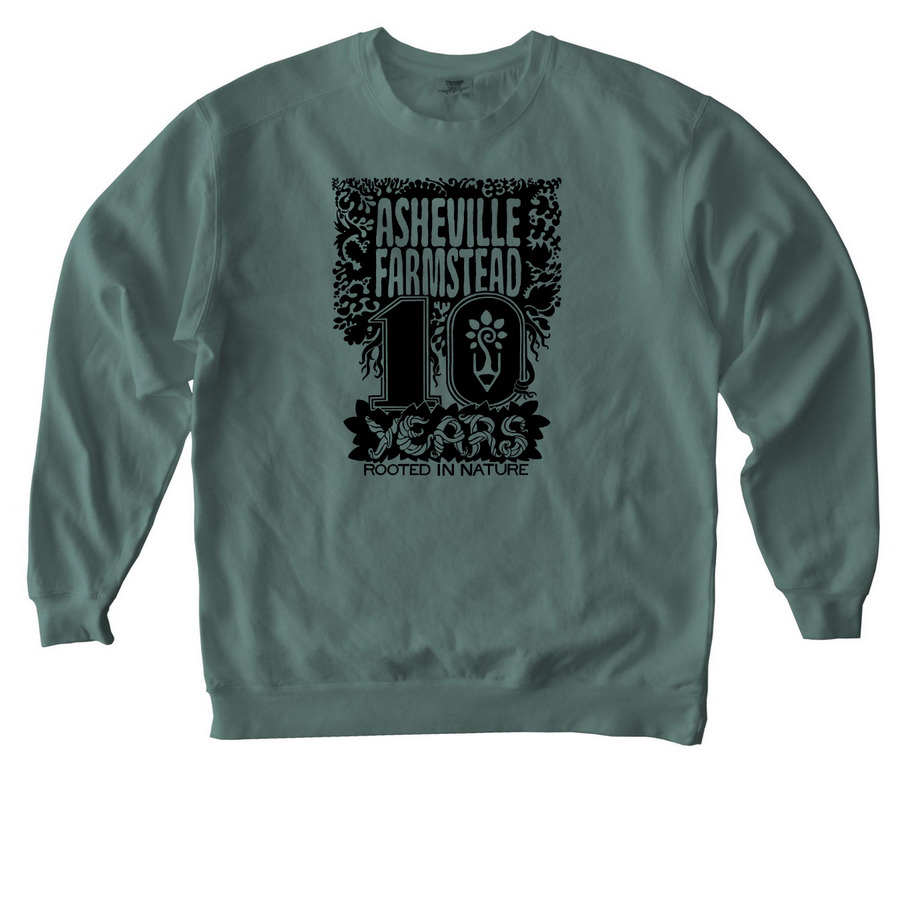 10 year Sweat Shirts, a Blue Spruce Comfort Colors Crewneck Sweatshirt