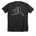 Alaska or Bust, a Dark Grey Heather Premium Unisex Tee (back-view)
