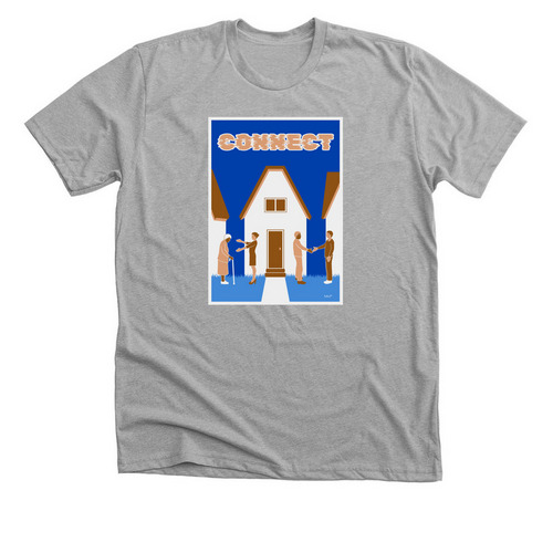 Connect, a Athletic Heather Premium Unisex Tee