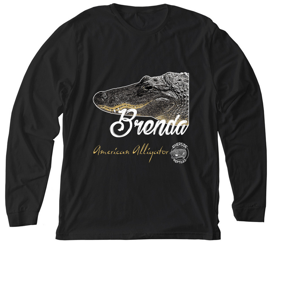 Brenda the American Alligator&nbsp;, a Solid Black Blend Premium Long Sleeve Tee