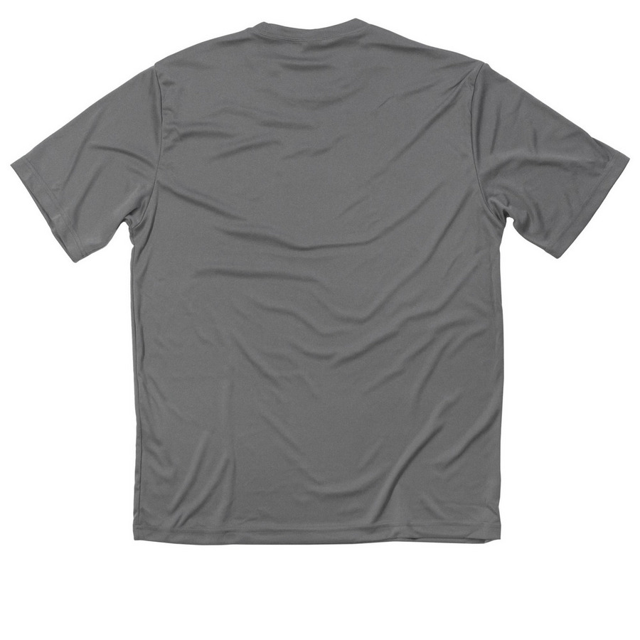 GEG CV&nbsp;, a Grey Concrete Classic Performance Tee (back-view)