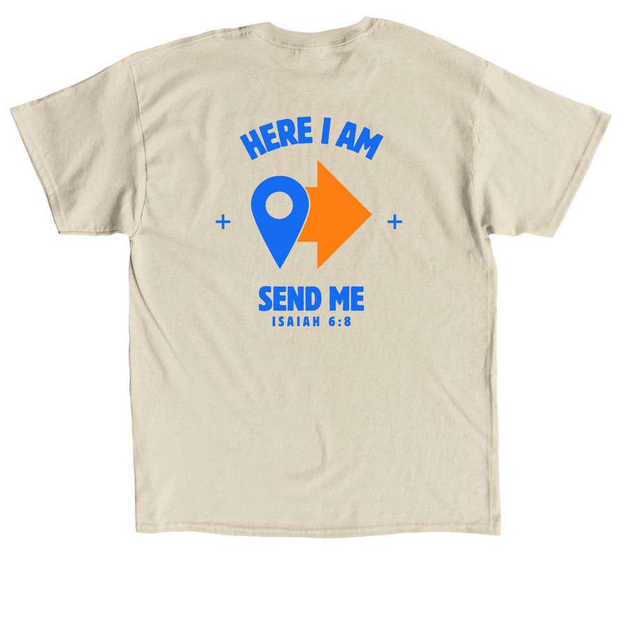 Mission-IL 2026 Beige, a Sand Classic Unisex Tee (back-view)