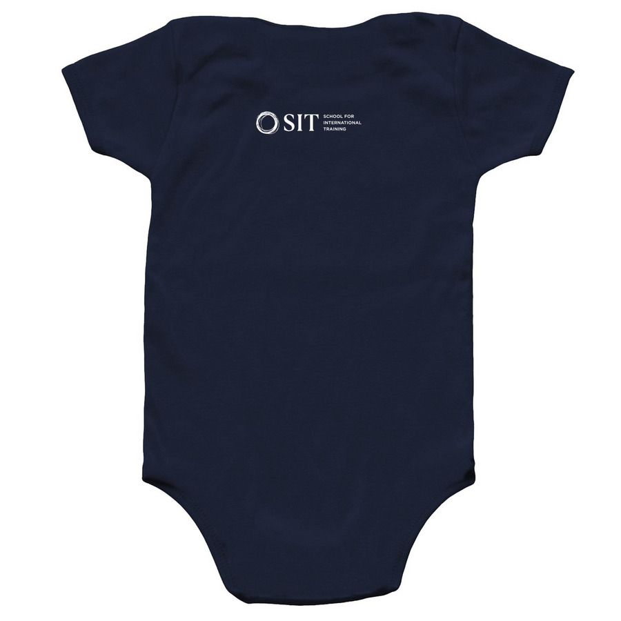 SIT Infant Onesie, a Navy Infant Onesie (back-view)