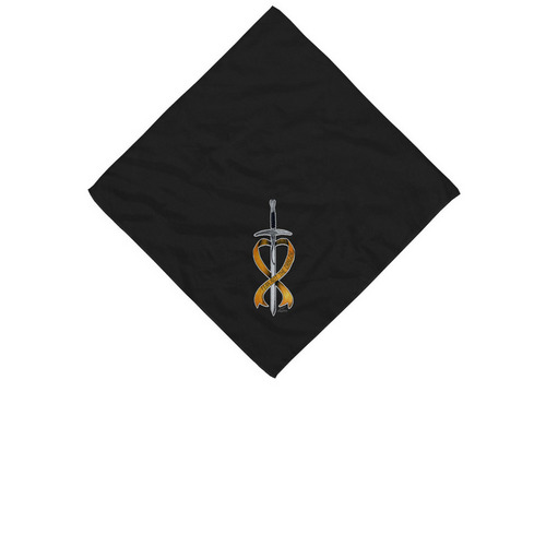 Fear Not the Dragon, a Black Cotton Bandana