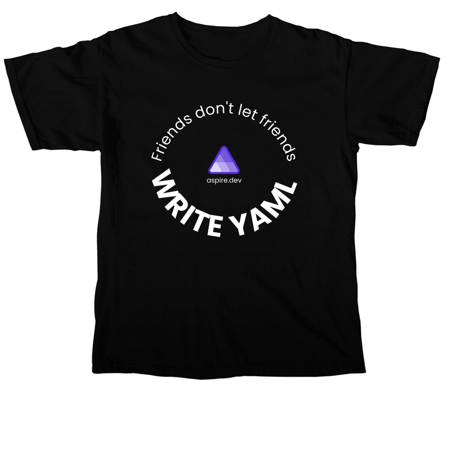 Friends don't let friends write YAML, a Black Comfort Colors Unisex Tee