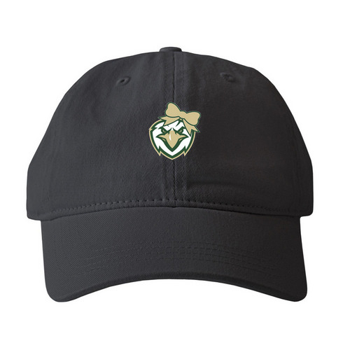 Eagle Hat, a Black Printed Pigment Dye Baseball Cap