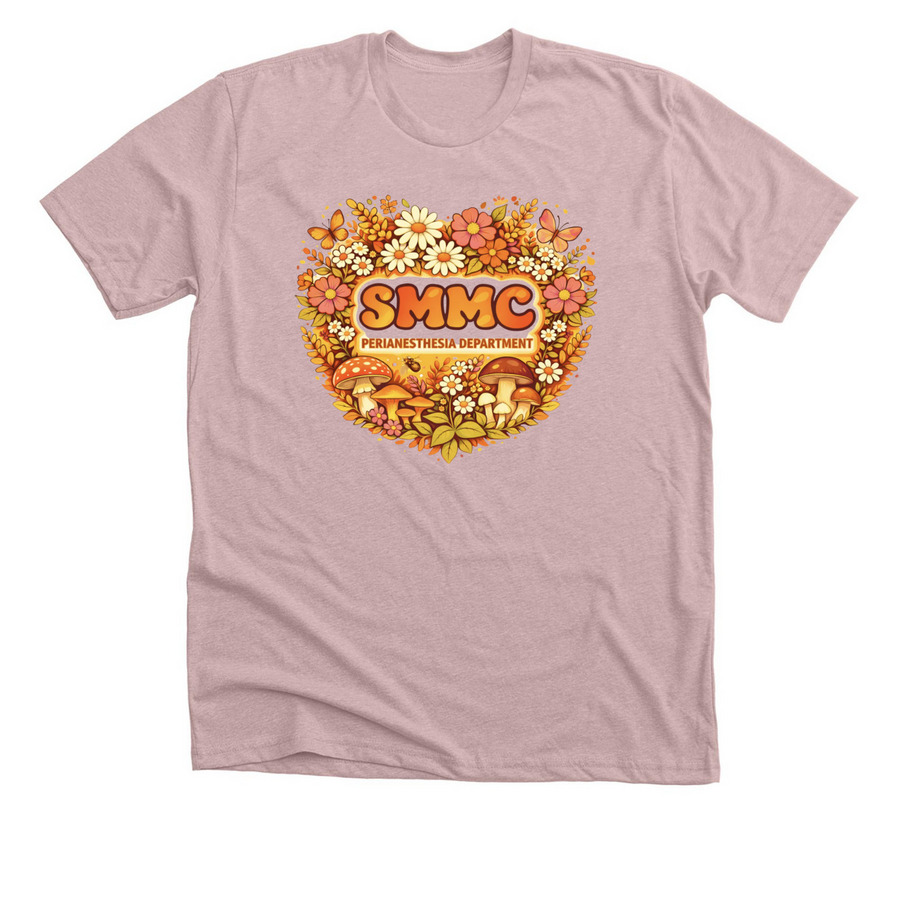Spring Flowers Perianesthesia Shirt, a Heather Pink Gravel Premium Unisex Tee
