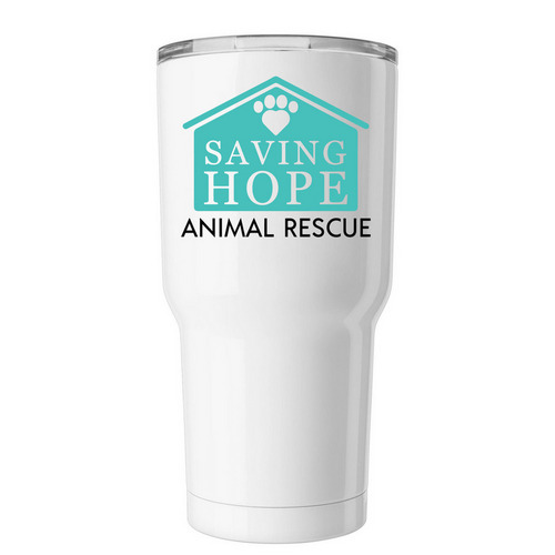 30 oz Saving Hope Logo Tumbler, a White Insulated Tumbler