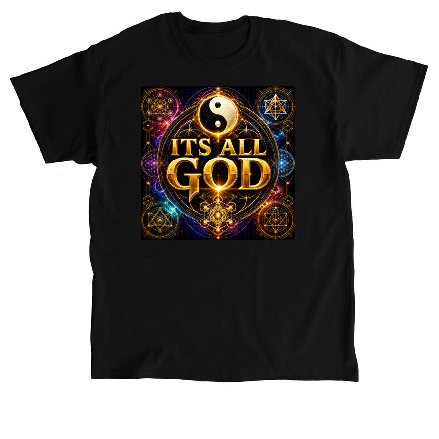 ITS ALL GOD, a Black Classic Unisex Tee