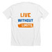 UILC Tee, a Solid White Blend Premium Unisex Tee (back-view)