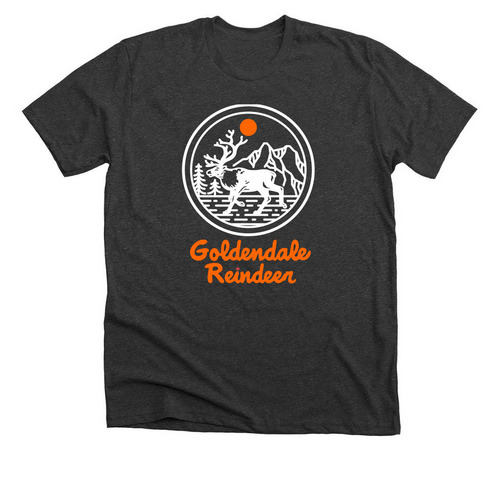 Support the Reindeer!, a Dark Grey Heather Premium Unisex Tee