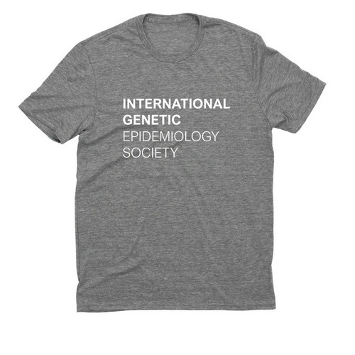 International Genetic Epidemiology Society, a Aluminum Grey Allmade Eco Triblend Unisex Tee