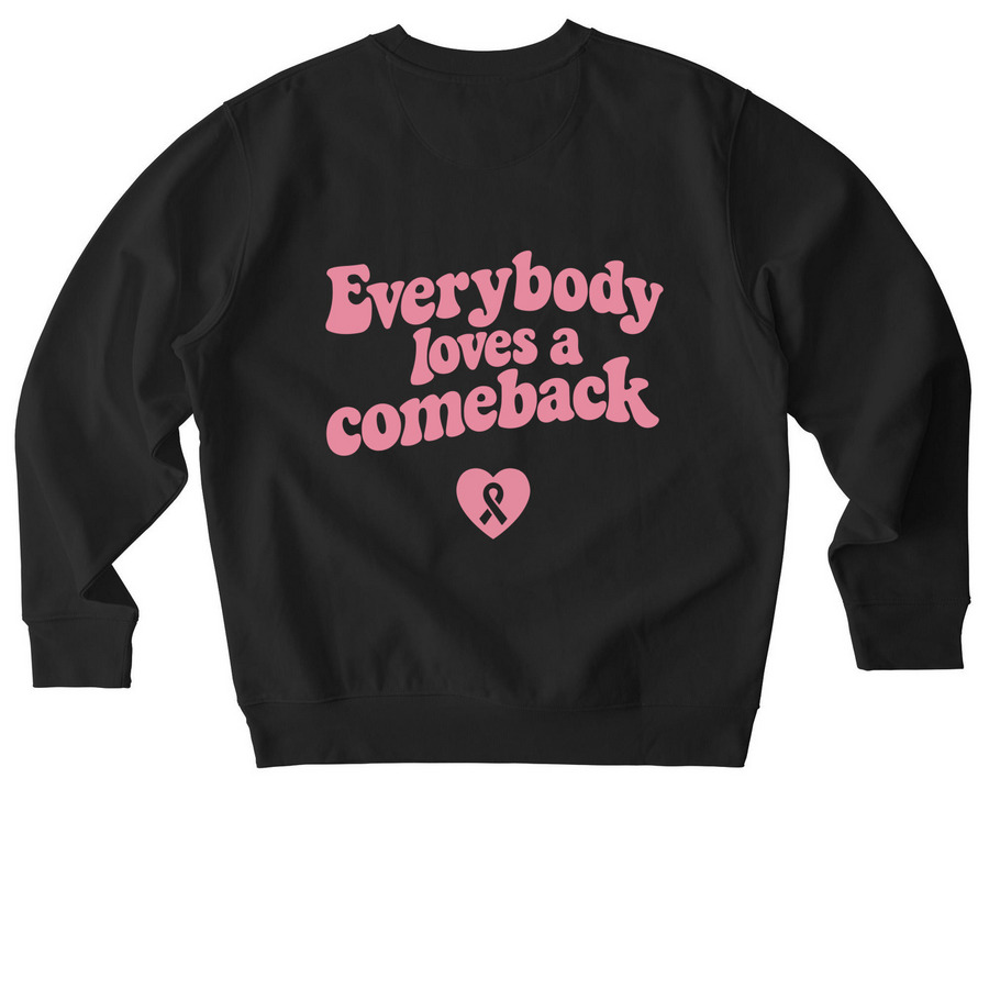 Everybody Loves a Comeback, a Black Stanley/Stella Unisex Changer 2.0 Crewneck Sweatshirt (back-view)