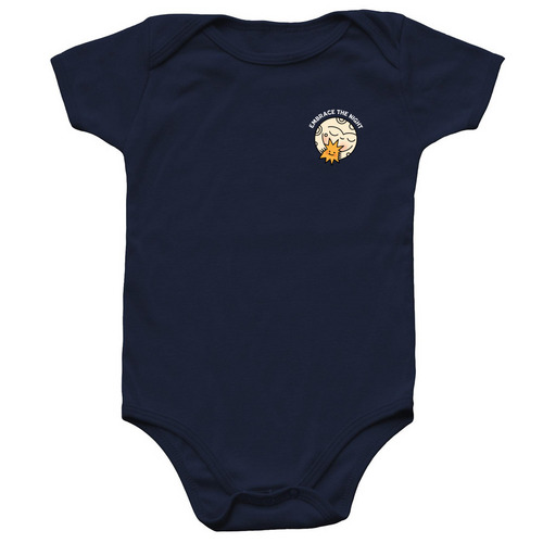 Embrace the Night, a Navy Infant Onesie
