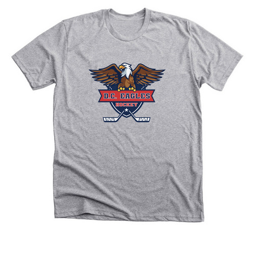 D.C. Eagles Logo Gear, a Athletic Heather Premium Unisex Tee