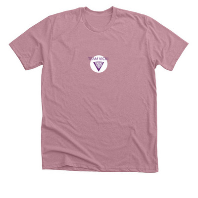 Riding to Remember Vicki, a Heather Orchid Premium Unisex Tee