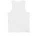 20 Years of Happys, a White Premium Cotton Tank (back-view)