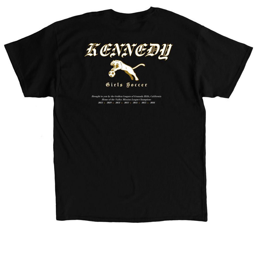 KENNEDY ROCKER - VANILLA INK, a Black Classic Unisex Tee (back-view)