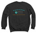Adult (Hoodies & Crewnecks) Color Logo, a Black Crewneck Sweatshirt (back-view)