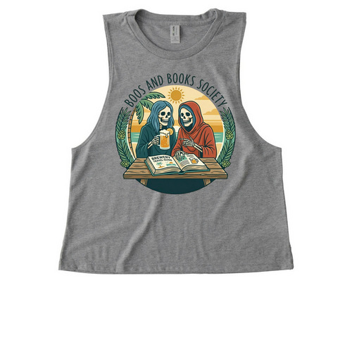 Summer of Screams ?, a Aluminum Grey Allmade Eco Triblend Women?s Muscle Tank