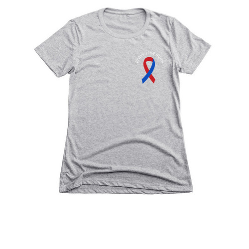 Brave Like Noah, a Dark Heather Grey Women's Slim Fit Tee