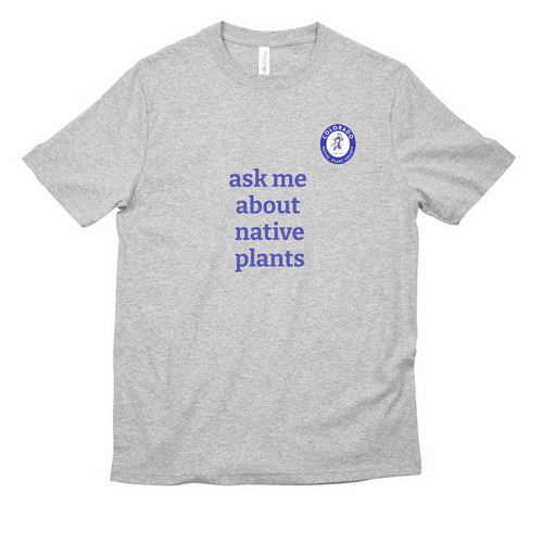 CoNPS: Ask me about native plants, a Athletic Heather All-American Unisex Tee