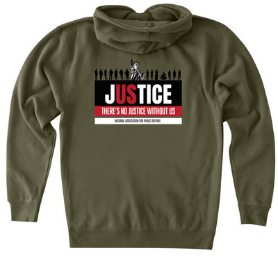 We The Defenders:&nbsp;No jUStice Without Us, a Army Heavyweight Zip Up Hoodie