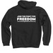 New England Innocence Project Apparel, a Black Pullover Hoodie (back-view)