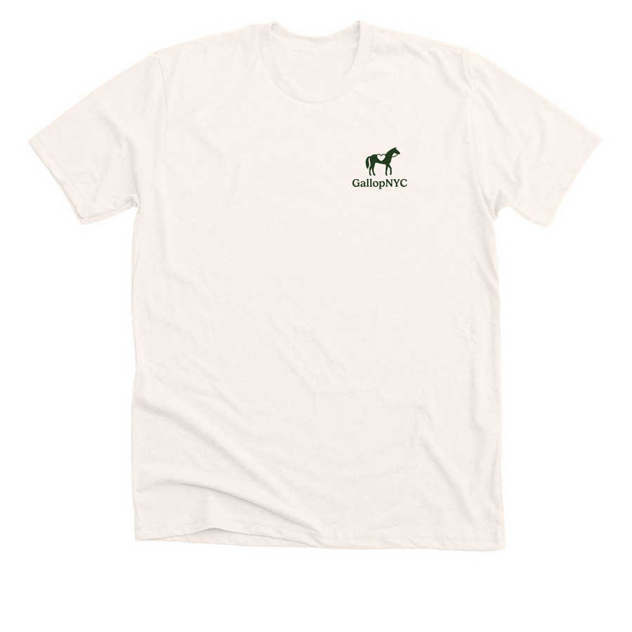 GallopNYC Neutral T-Shirts & Crewnecks, a Heather Natural Premium Unisex Tee