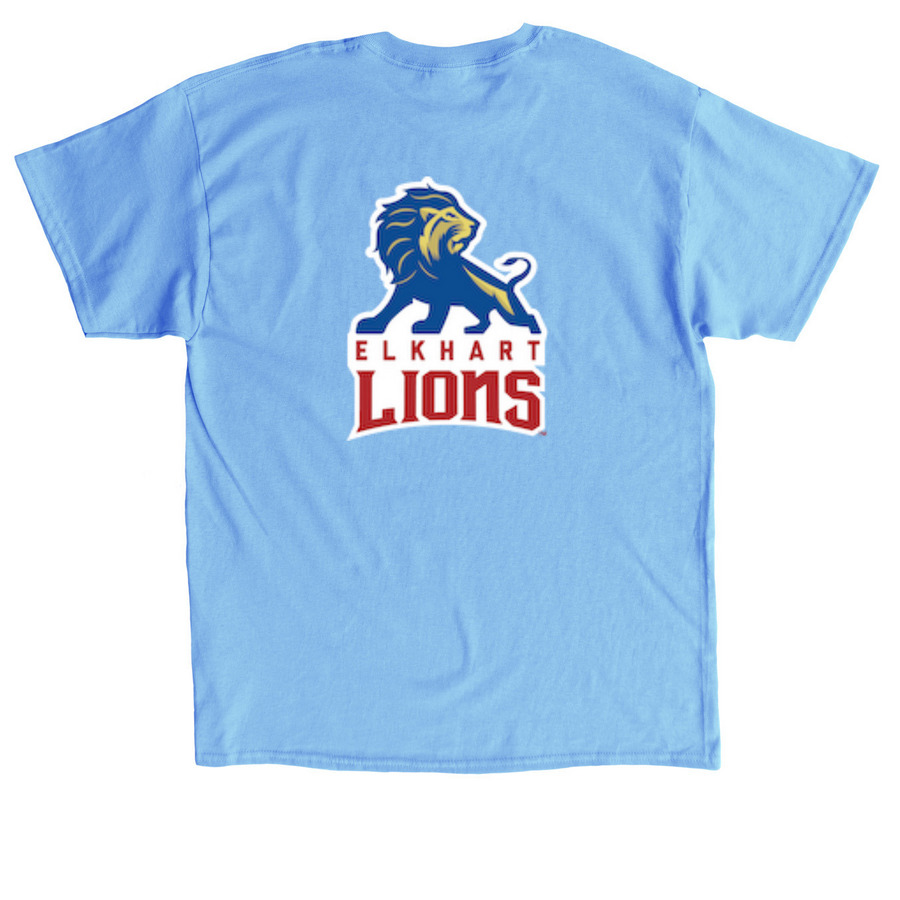 Elkhart Cheer - General, a Carolina Blue Classic Unisex Tee (back-view)