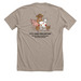 Hay Fundraiser, a Heather Stone Premium Unisex Tee (back-view)