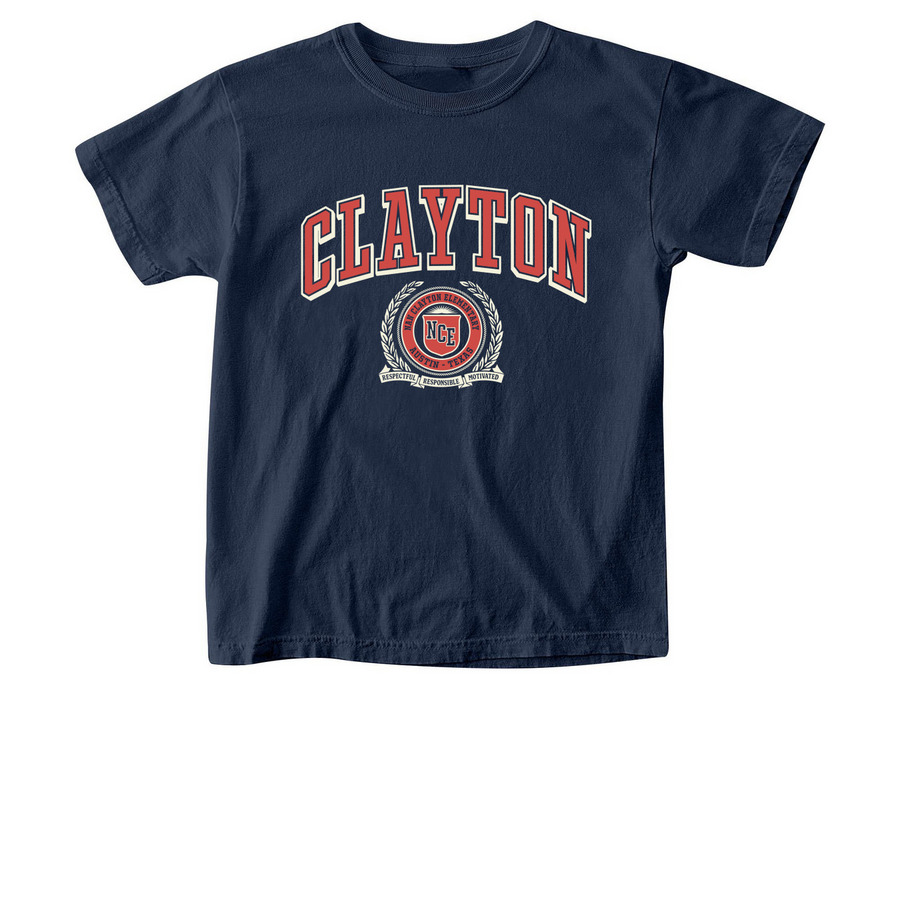 Collegiate Youth Tee, a True Navy Comfort Colors Youth Tee