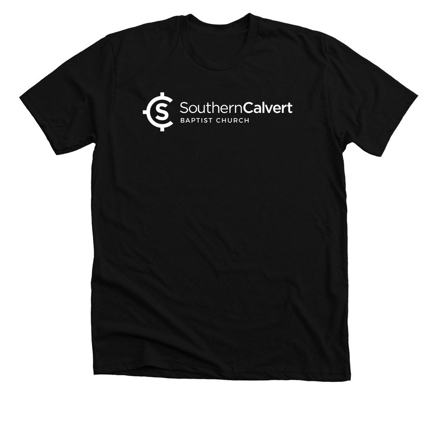 Southern Calvert Baptist Church Logo & Name, a Solid Black Blend Premium Unisex Tee