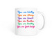 Affirmations&nbsp;by&nbsp;Zubeda Khan, a White Coffee Mug