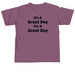 Great Day Tee, a Berry Comfort Colors Unisex Tee (back-view)