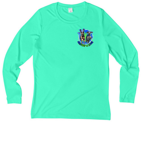 Brantley & Ryder Athleticwear, a Bright Seafoam Women's UV Performance Long Sleeve Tee