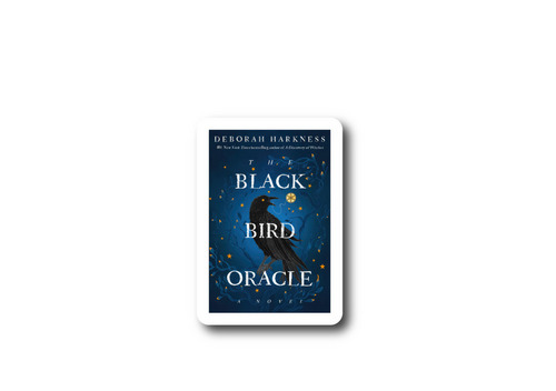 The Black Bird Oracle Book Cover Sticker, a 6x6 Sticker