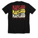 MD MD MD&nbsp;, a Solid Black Blend Premium Unisex Tee (back-view)