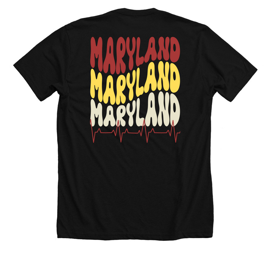MD MD MD&nbsp;, a Solid Black Blend Premium Unisex Tee (back-view)