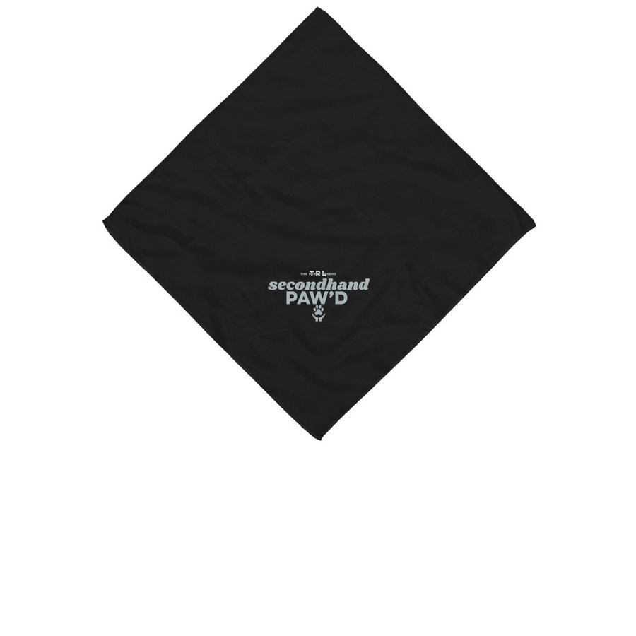 Pet Bandanas, a Black Cotton Bandana