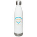 HH Water Bottle, a White Stainless Steel Water Bottle
